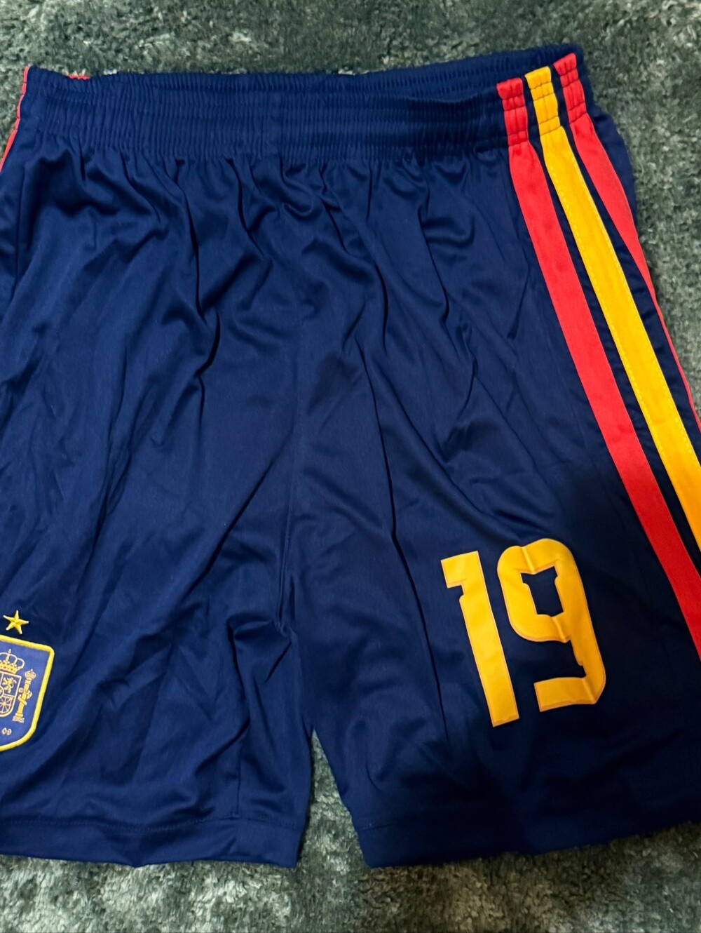 Spain National Team Red Soccer Jersey with Yellow Details Laminr Yamal - Picture 3 of 4